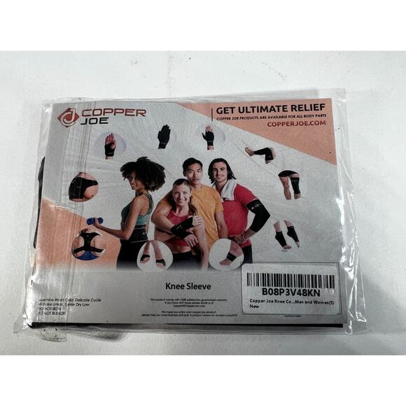 NEW Copper Joe Knee Compression Sleeve Small One 1 Pack Unisex Men Women Sealed - Picture 4 of 7